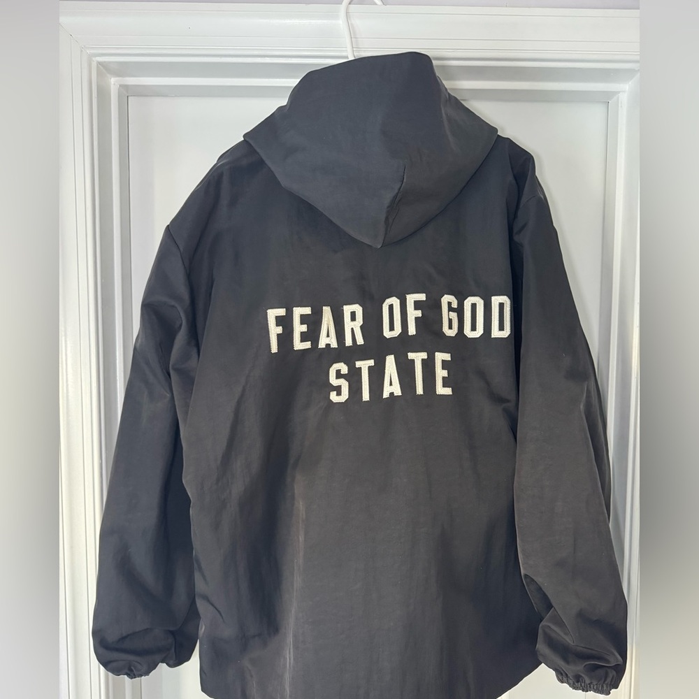 Fear of God Black Hooded Jacket